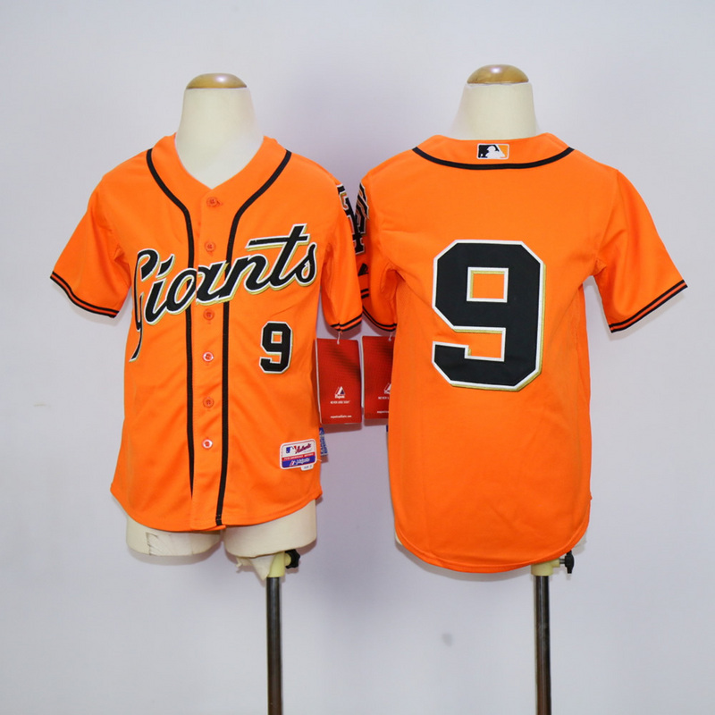 Youth San Francisco Giants 9 Williams Orange MLB Jerseys